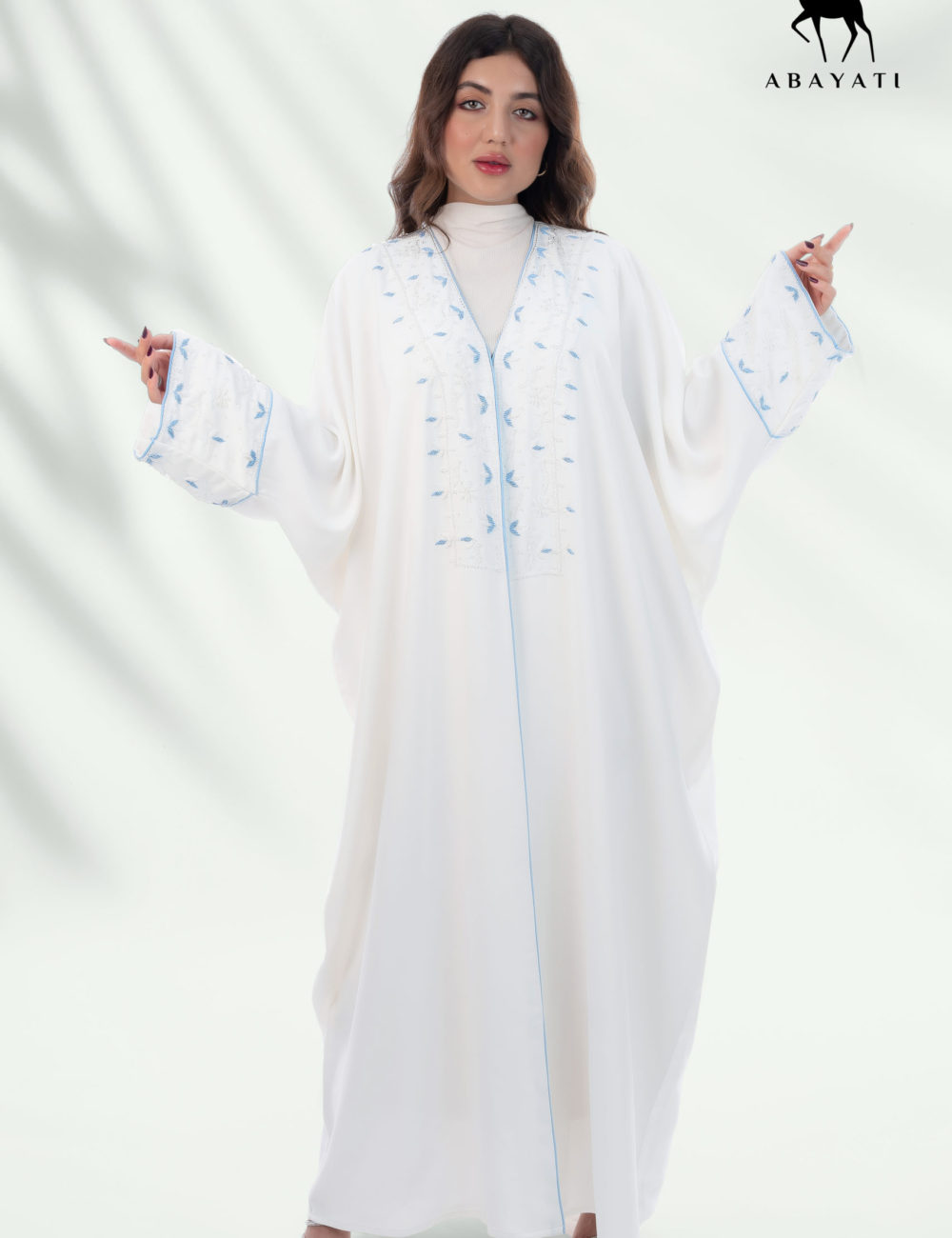 WHITE BISHT ABAYA - Image 3