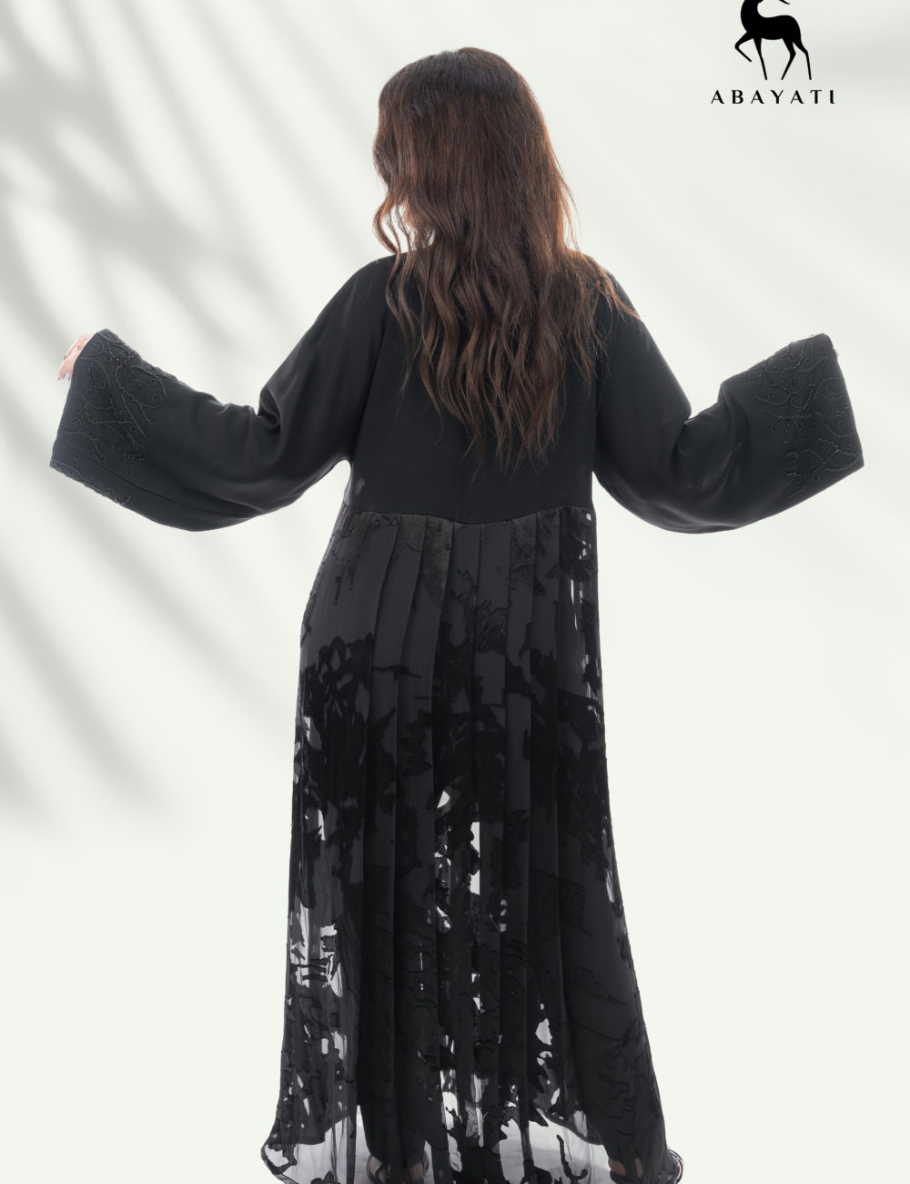 FANCY BLACK ABAYA - Image 5