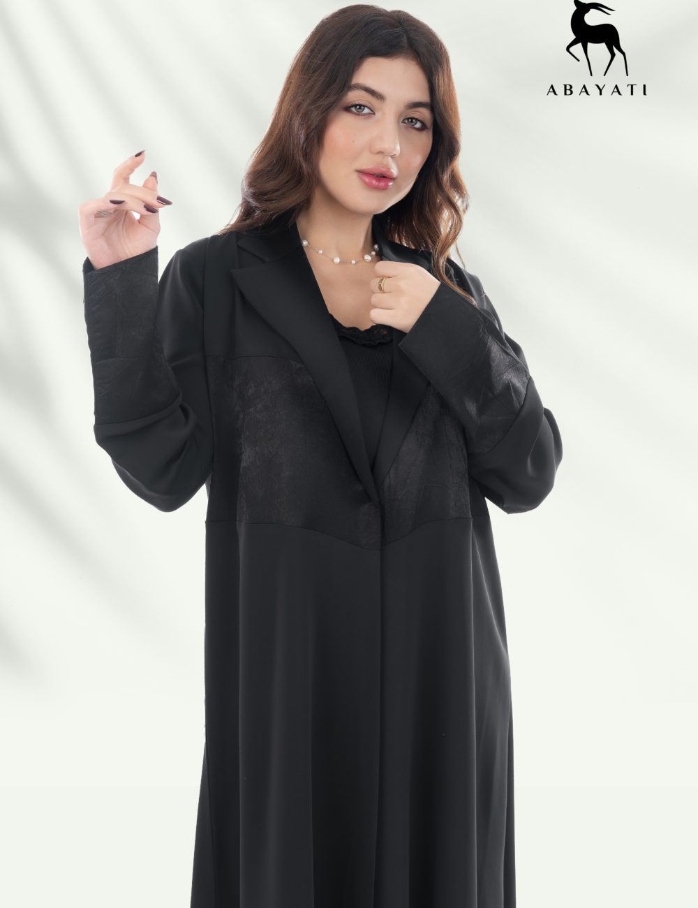 ELEGANT BLACK BLAZER ABAYA - Image 4