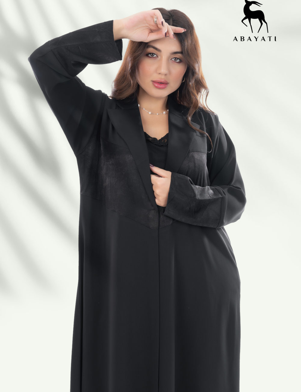 ELEGANT BLACK BLAZER ABAYA - Image 3