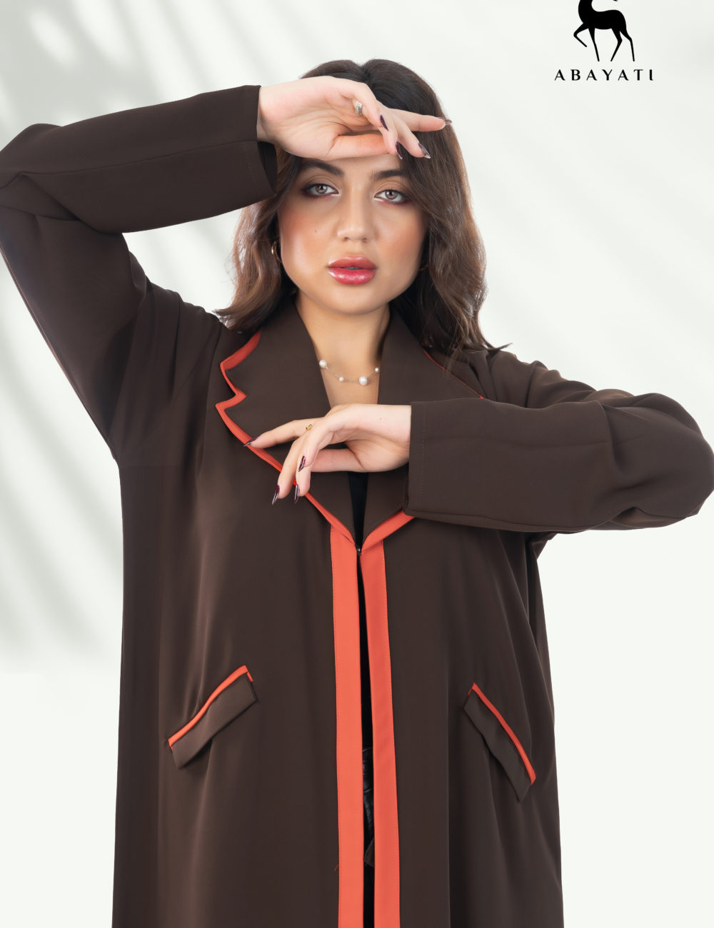 ELEGANT BROWN ABAYA - Image 2